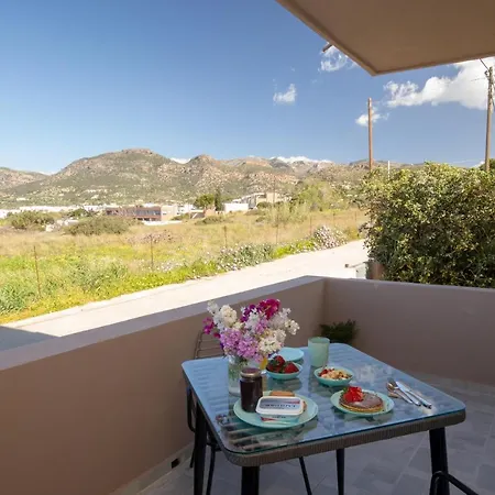 Athena With Panoramic View Of Makrygialos Lejlighed *